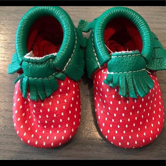 freshly picked strawberry moccasins